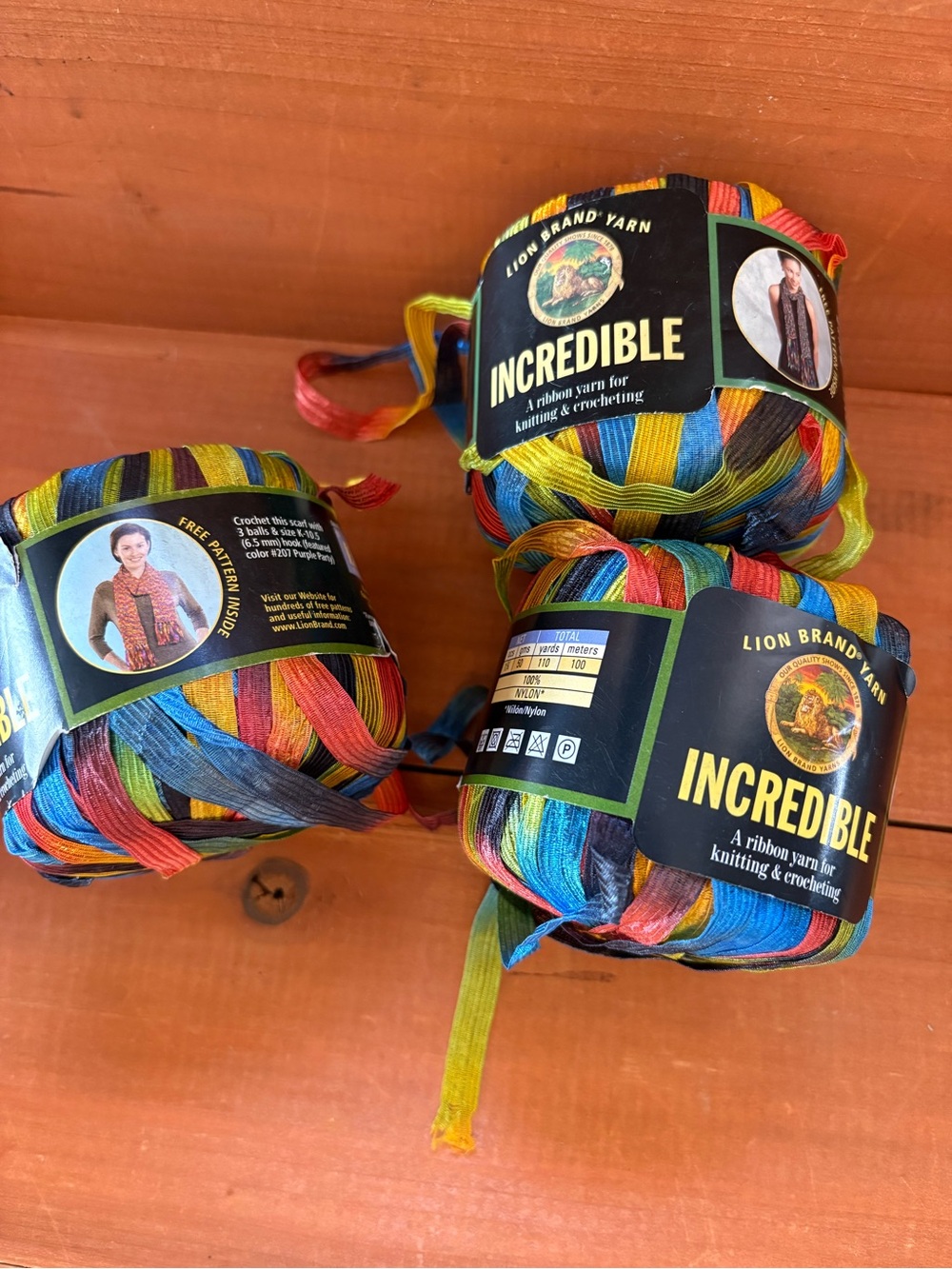 Ribbon Yarn Art, Knitting, Crochet, Macrame (Lion Brand Incredible)